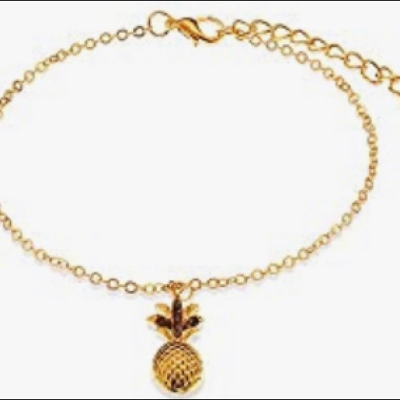Pineapple charm ankle bracelet - Picture 3 of 3
